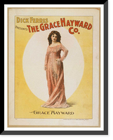 Historic Framed Print, Dick Ferris presents The Grace Hayward Co.,  17-7/8" x 21-7/8"