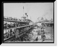 Historic Framed Print, [Detroit, Mich., White Star Line dock],  17-7/8" x 21-7/8"