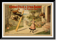 Historic Framed Print, George Felix & Lydia Barry in The vaudeville craze,  17-7/8" x 21-7/8"