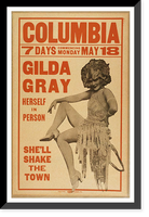 Historic Framed Print, Gilda Gray herself in person.,  17-7/8" x 21-7/8"