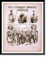 Historic Framed Print, H.M.S. Pinafore Rices extravaganza combination.,  17-7/8" x 21-7/8"
