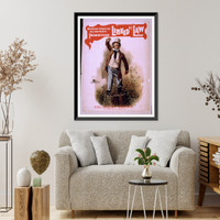 Historic Framed Print, Hennessy Leroyles big dramatic production Linked by law,  17-7/8" x 21-7/8"