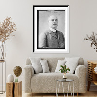 Historic Framed Print, E. S. Draper, portrait bust, J.E. Purdy, Boston.J.E. Purdy,  17-7/8" x 21-7/8"