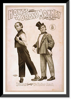 Historic Framed Print, Hoyts comic whirlwind A brass monkey a satire on superstition. - 4,  17-7/8" x 21-7/8"