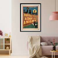 Historic Framed Print, Hoyts latest success A day and a night the howling success.,  17-7/8" x 21-7/8"