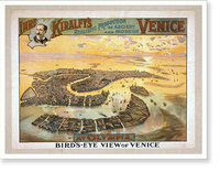 Historic Framed Print, Imre Kiralfys realistic production of ancient and modern Venice at Olympia,  17-7/8" x 21-7/8"