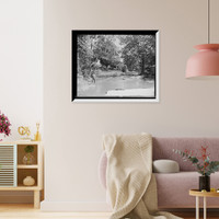 Historic Framed Print, [A Virginia water mill, Natural Bridge, Va.],  17-7/8" x 21-7/8"