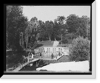 Historic Framed Print, [The Swimming pool, Natural Bridge, Va.],  17-7/8" x 21-7/8"