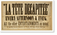 Historic Framed Print, La tete decapitee every afternoon & eveg. : all other entertainments as usual.,  17-7/8" x 21-7/8" Historic Framed Print, La tete decapitee every afternoon & eveg. : all other entertainments as usual.,  17-7/8" x 21-7/8"