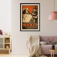 Historic Framed Print, Mickey or The crimson nemesis by Robt. J. Sherman the most popular play of the age.,  17-7/8" x 21-7/8"