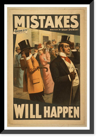 Historic Framed Print, Mistakes will happen written by Grant Stewart. - 2,  17-7/8" x 21-7/8"