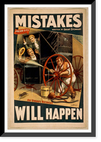 Historic Framed Print, Mistakes will happen written by Grant Stewart. - 5,  17-7/8" x 21-7/8"