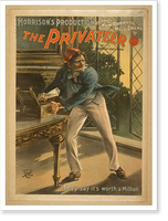 Historic Framed Print, Morrisons production of the new romantic melo-drama The privateer by Harrison Grey Fiske. - 2,  17-7/8" x 21-7/8" Historic Framed Print, Morrisons production of the new romantic melo-drama The privateer by Harrison Grey Fiske. - 2,  17-7/8" x 21-7/8"