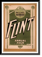 Historic Framed Print, Mr. & Mrs. Herbert L. Flint annual tour,  17-7/8" x 21-7/8"