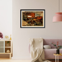 Historic Framed Print, Pains great war spectacle Mexican War Siege of Vera Cruz,  17-7/8" x 21-7/8"