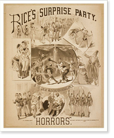 Historic Framed Print, Rices Surprise Party in the great musical extravaganza Horrors,  17-7/8" x 21-7/8"