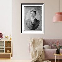 N.H. Arnold, cameo portrait, Antique Poster