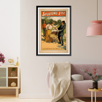 Historic Framed Print, Sporting life written by Cecil Raleigh & Seymour Hicks. - 2,  17-7/8" x 21-7/8"