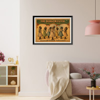 Historic Framed Print, The burgomaster the great up to date musical comedy : unprecedented record of over 100 consecutive performances at Dearborn Theatre Chicago.,  17-7/8" x 21-7/8"
