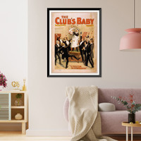 Historic Framed Print, The clubs baby by Lawrence Sterner & Edw. G. Knoblaugh.,  17-7/8" x 21-7/8"