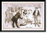 Historic Framed Print, The effervescent ecstasy Whose baby are you? by Mark E. Swan. - 2,  17-7/8" x 21-7/8"
