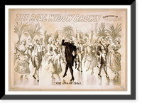 Historic Framed Print, The real Widow Brown,  17-7/8" x 21-7/8"