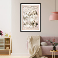 Historic Framed Print, Third and best edition of the big fun show Who is who,  17-7/8" x 21-7/8"