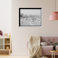 Historic Framed Print, [Bathing at Steeple Chase, Atlantic City, N.J.],  17-7/8" x 21-7/8"