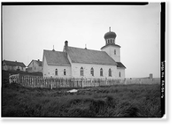 Saint George Russian Orthodox Church, St. George Island, Pribilof Islands, Saint George, Aleutians West Census Area, AK - 6, Antique Poster