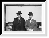 Historic Framed Print, Jas. Butler with gentleman,  17-7/8" x 21-7/8"