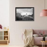 Holy Ascension Russian Orthodox Church & Bishop's House, Unalaska Island, Unalaska, Aleutian Islands, AK, Vintage Wall Art