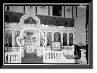 Historic Framed Print, Holy Ascension Russian Orthodox Church, Unalaska Island, Unalaska, Aleutian Islands, AK - 14,  17-7/8" x 21-7/8"