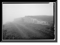 Historic Framed Print, Naval Operating Base Dutch Harbor & Fort Mears, Ulakta Head Fixed Defense Installation Magazine, Unalaska, Aleutian Islands, AK,  17-7/8" x 21-7/8"