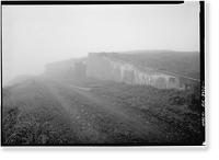 Historic Framed Print, Naval Operating Base Dutch Harbor & Fort Mears, Ulakta Head Fixed Defense Installation Magazine, Unalaska, Aleutian Islands, AK,  17-7/8" x 21-7/8"
