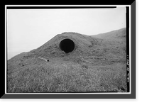 Historic Framed Print, Naval Operating Base Dutch Harbor & Fort Mears, Ulakta Head Fixed Defense Installation Magazine, Unalaska, Aleutian Islands, AK,  17-7/8" x 21-7/8"