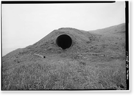 Historic Framed Print, Naval Operating Base Dutch Harbor & Fort Mears, Ulakta Head Fixed Defense Installation Magazine, Unalaska, Aleutian Islands, AK,  17-7/8" x 21-7/8"
