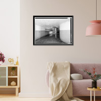 Historic Framed Print, Naval Operating Base Dutch Harbor & Fort Mears, Ulakta Head Fixed Defense Installation Magazine, Unalaska, Aleutian Islands, AK - 2,  17-7/8" x 21-7/8"