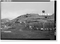 Naval Operating Base Dutch Harbor & Fort Mears, Joint Command Post, Unalaska, Aleutian Islands, AK - 2 Classic, Antique Print