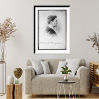 Historic Framed Print, Martina G. Kramers, profile portrait,  17-7/8" x 21-7/8"