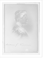 Martina G. Kramers, profile portrait, Antique Print