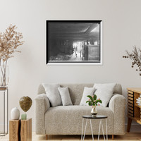 Historic Framed Print, [The Niagara, Perry flagship replica, lower deck],  17-7/8" x 21-7/8"