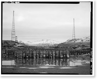 Naval Operating Base Dutch Harbor & Fort Mears, Naval Radio Station Apartment Building, Unalaska, Aleutian Islands, AK, Antique Poster