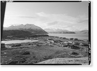 Naval Operating Base Dutch Harbor & Fort Mears, Margaret Bay Cantonment Barracks, Unalaska, Aleutian Islands, AK, Vintage Wall Art