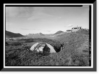 Naval Operating Base Dutch Harbor & Fort Mears, Hill 400 Fixed Defense Battery Command Post, Unalaska, Aleutian Islands, AK, Antique Print