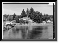 Historic Framed Print, Nativity of Our Lord Russian Orthodox Church, Spruce Island, Ouzinkie, Kodiak Island Borough, AK,  17-7/8" x 21-7/8"