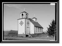 Protection of the Holy Thestokos Russian Orthodox Church, Kodiak Island, Akhiok, Kodiak Island Borough, AK, Vintage Poster