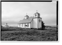 Protection of the Holy Thestokos Russian Orthodox Church, Kodiak Island, Akhiok, Kodiak Island Borough, AK - 6, Vintage Wall Art