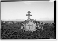 Protection of the Holy Thestokos Russian Orthodox Church, Kodiak Island, Akhiok, Kodiak Island Borough, AK - 14, Historic Print
