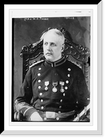 Historic Framed Print, Maj. W. F. Tucker, seated, in uniform,  17-7/8" x 21-7/8"