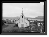 Three Saints Russian Orthodox Church, Kodiak Island, Old Harbor, Kodiak Island Borough, AK - 3, Vintage Poster